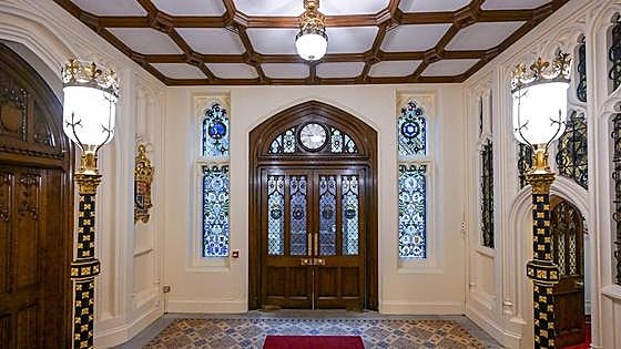 Stained glass window unveiled