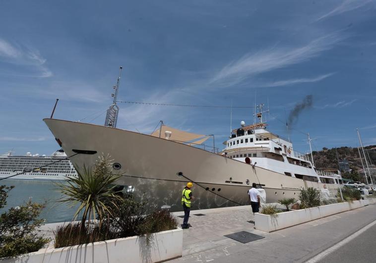 Former Russian spy ship docks in Malaga’s megayacht marina