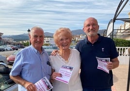 Christopher Cluderay, Eunice Bowles-Roberts and Mario Blancke out on the campaign trail.