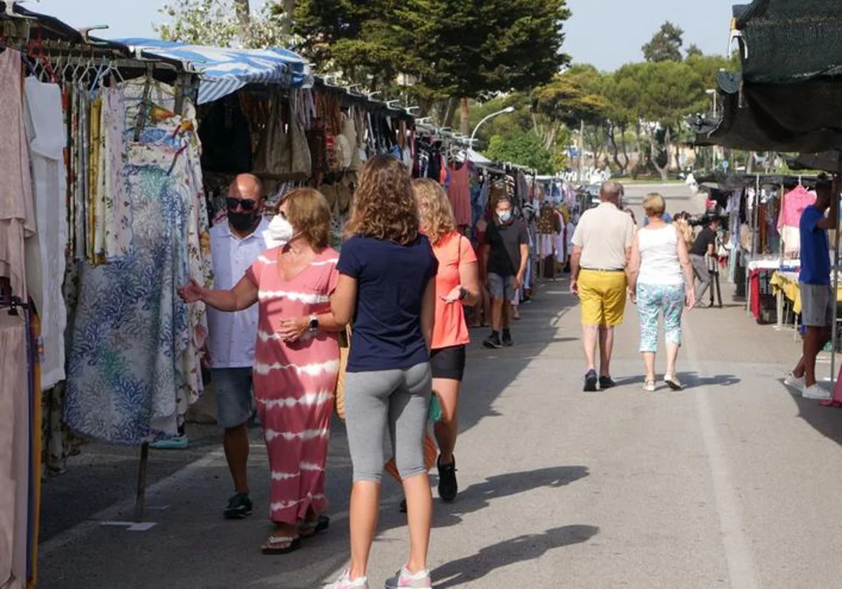 File photograph of Mijas street market.