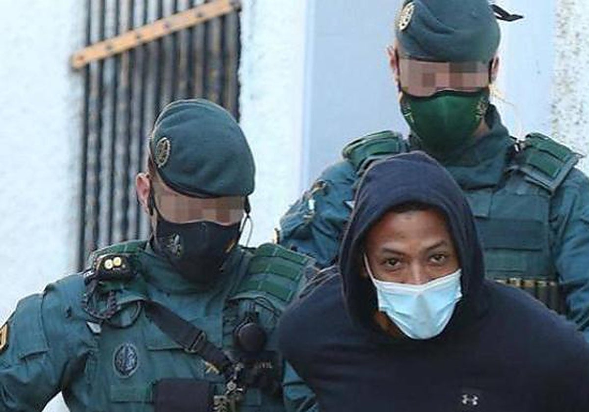 El Melillero when he appeared at court after being arrested.