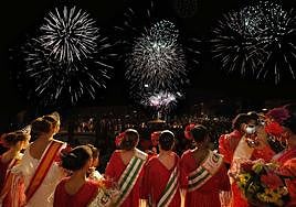 The opening of the fair on Tuesday night.