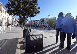 The square in Villanueva del Trabuco.