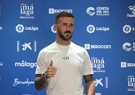 Dioni at his presentation on Tuesday.