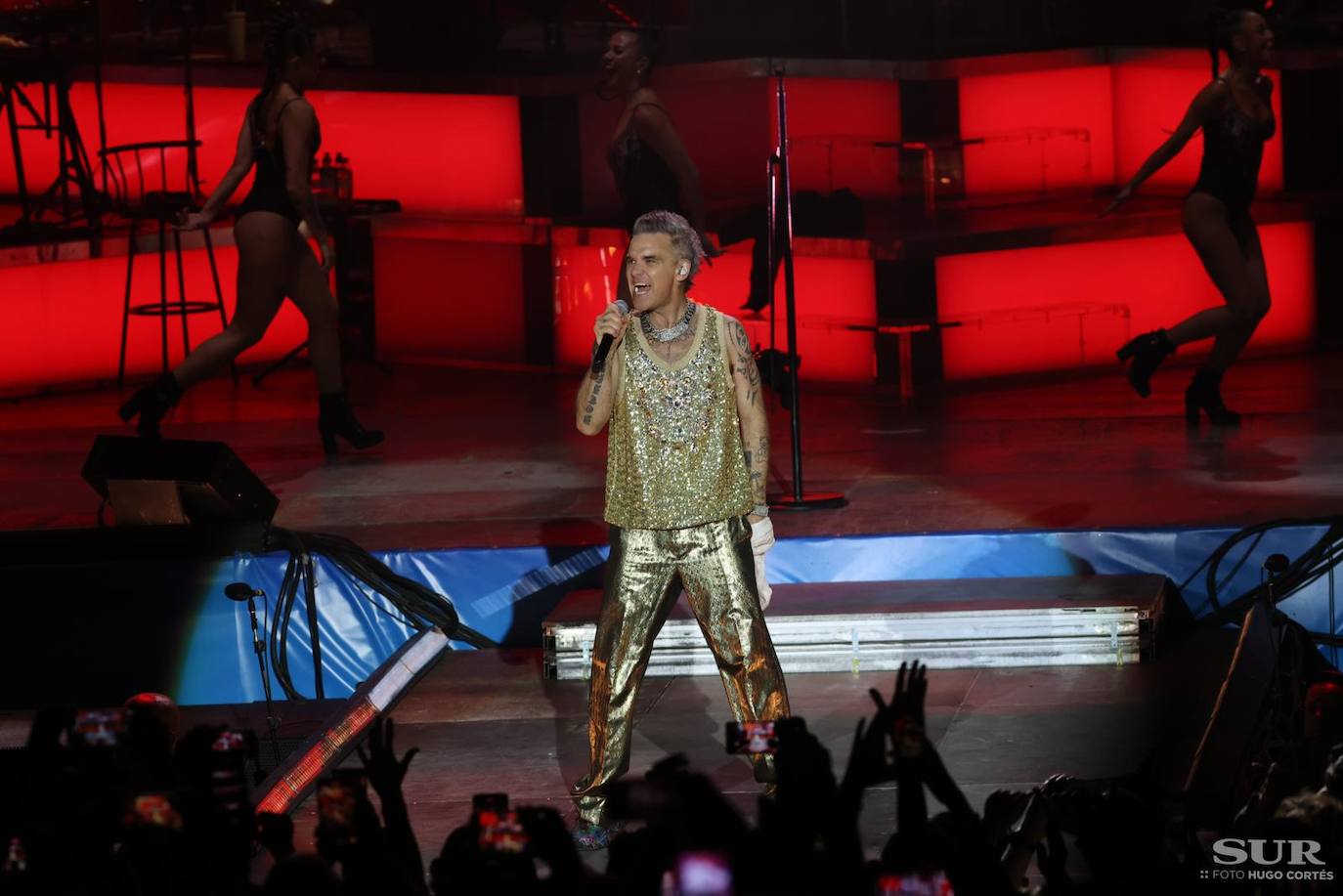 In pictures: Robbie Williams crowned 'king' at Marenostrum Fuengirola