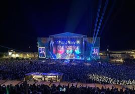 Robbie Williams at Marenostrum on Thursday 15 June.