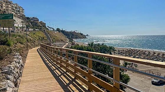 New pedestrian access to Carvajal beach in Benalmádena opened to public