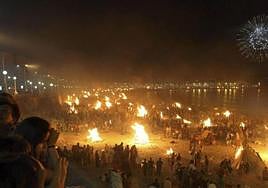 Many beaches will be illuminated with bonfires and stunning firework displays tonight.