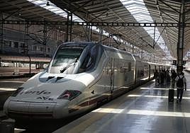 A file image of an AVE train at María Zambrano train station in Malaga.