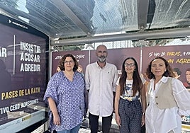 Women's centre respresentatives with councillor for Equality, Juan García