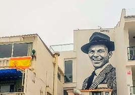 A Frank Sinatra mural in Torremolinos.