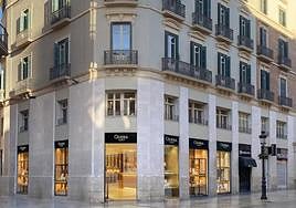 A recreation of the future shop in Malaga's central Calle Larios shopping street.