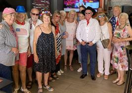 Members of Nerja's American International Club celebrated the Fourth of July.