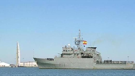 Navy patrol vessel docks in Port of Malaga and opens its decks to public this weekend