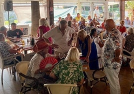 Guests enjoyed a Texas-style barbeque and live entertainment.