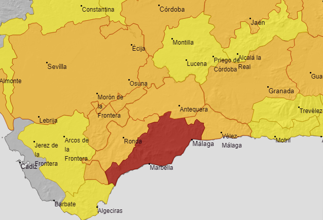 Weather alerts for this Wednesday, 12 July.