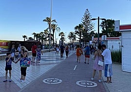 The incident occured on Torre del Mar's promenade at around 5pm on Wednesday 12 July