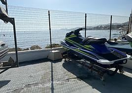 Jet ski involved in the incident.