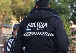 A Mijas Local Police officer.