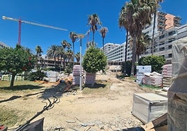 View of the works at the Best Tritón hotel in Benalmádena.