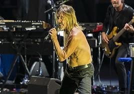 Iggy Pop had the audience dancing in the aisles in Marbella on Wednesday.