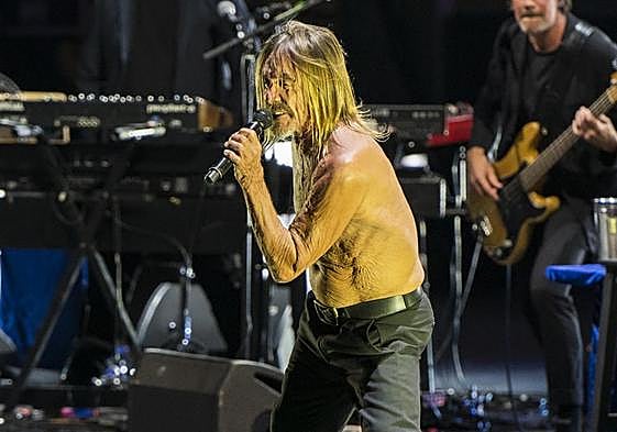 Iggy Pop had the audience dancing in the aisles in Marbella on Wednesday.