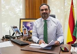 Manuel Cardeña in his office at the Mancomunidad.