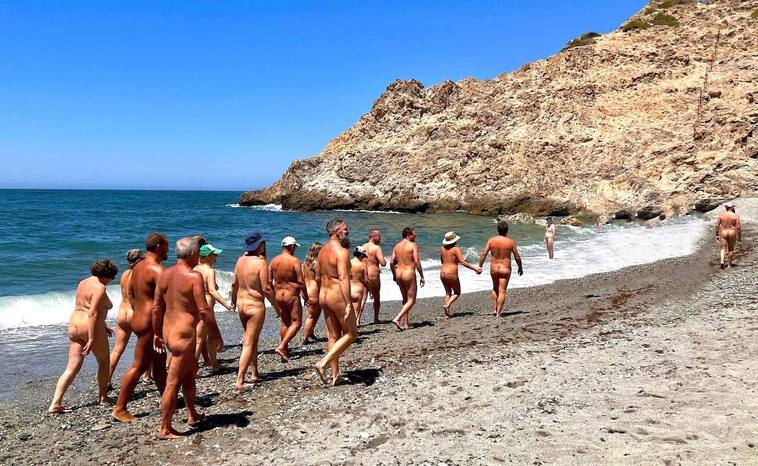 Annual naturist day event on Costa Tropical beach