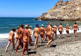 Friends of Cantarriján beach naturist day