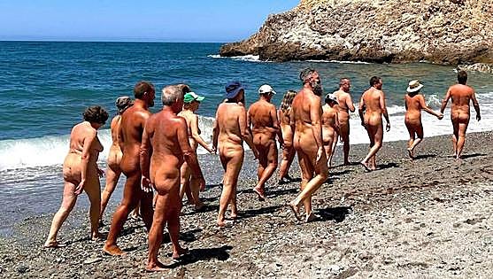 Annual naturist day event on Costa Tropical beach