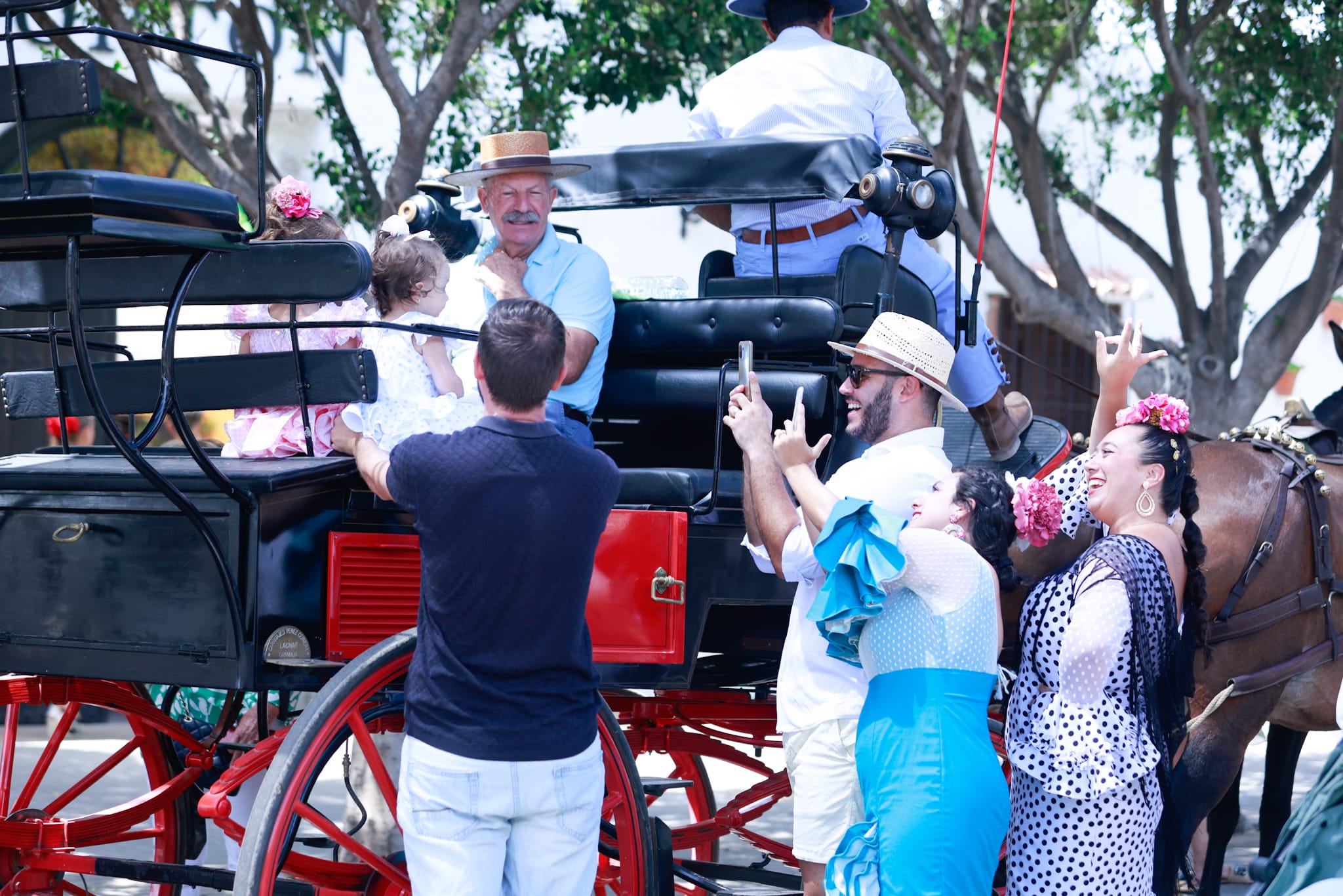 Tuesday's best images of Malaga's spectacular summer fair