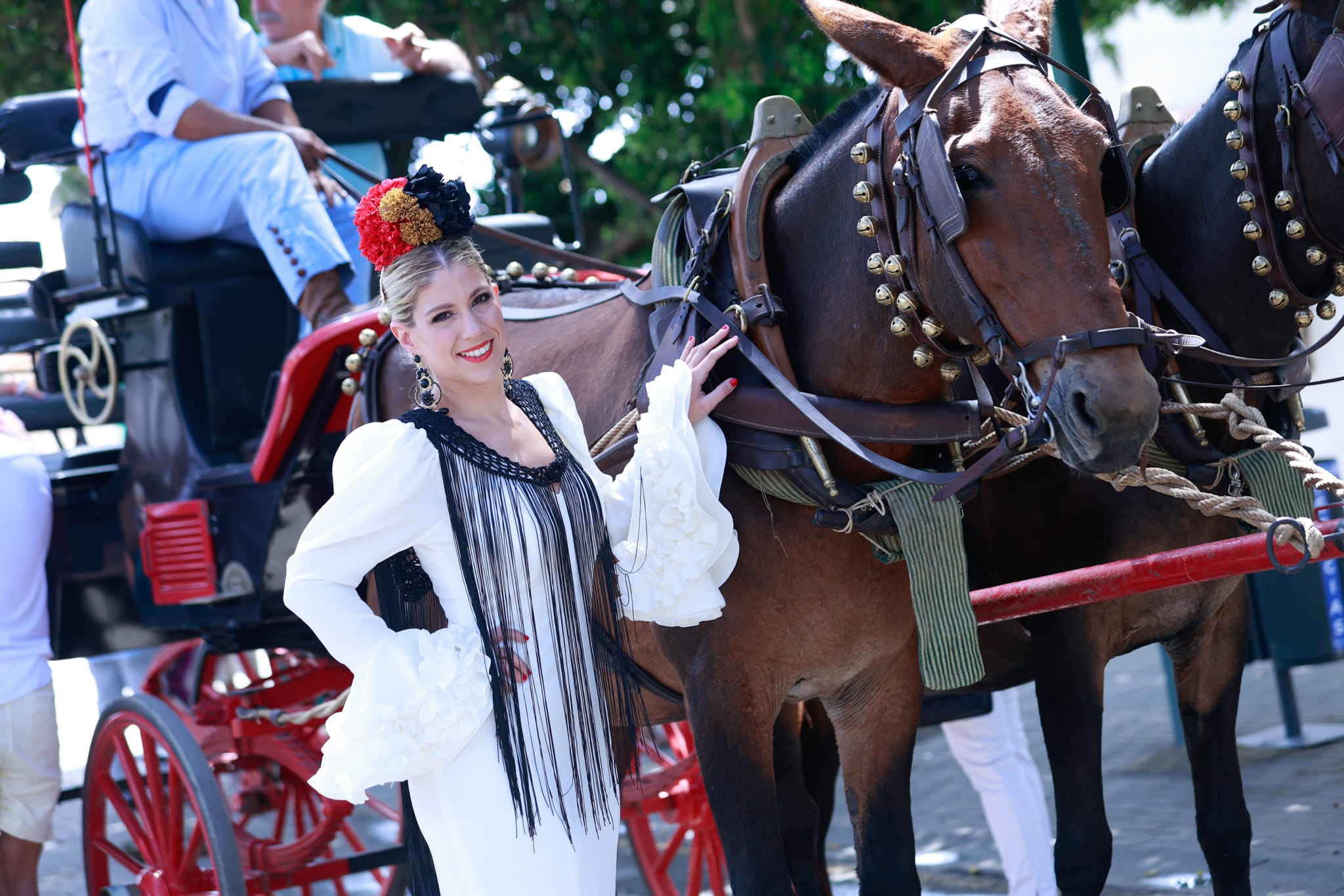 Tuesday's best images of Malaga's spectacular summer fair