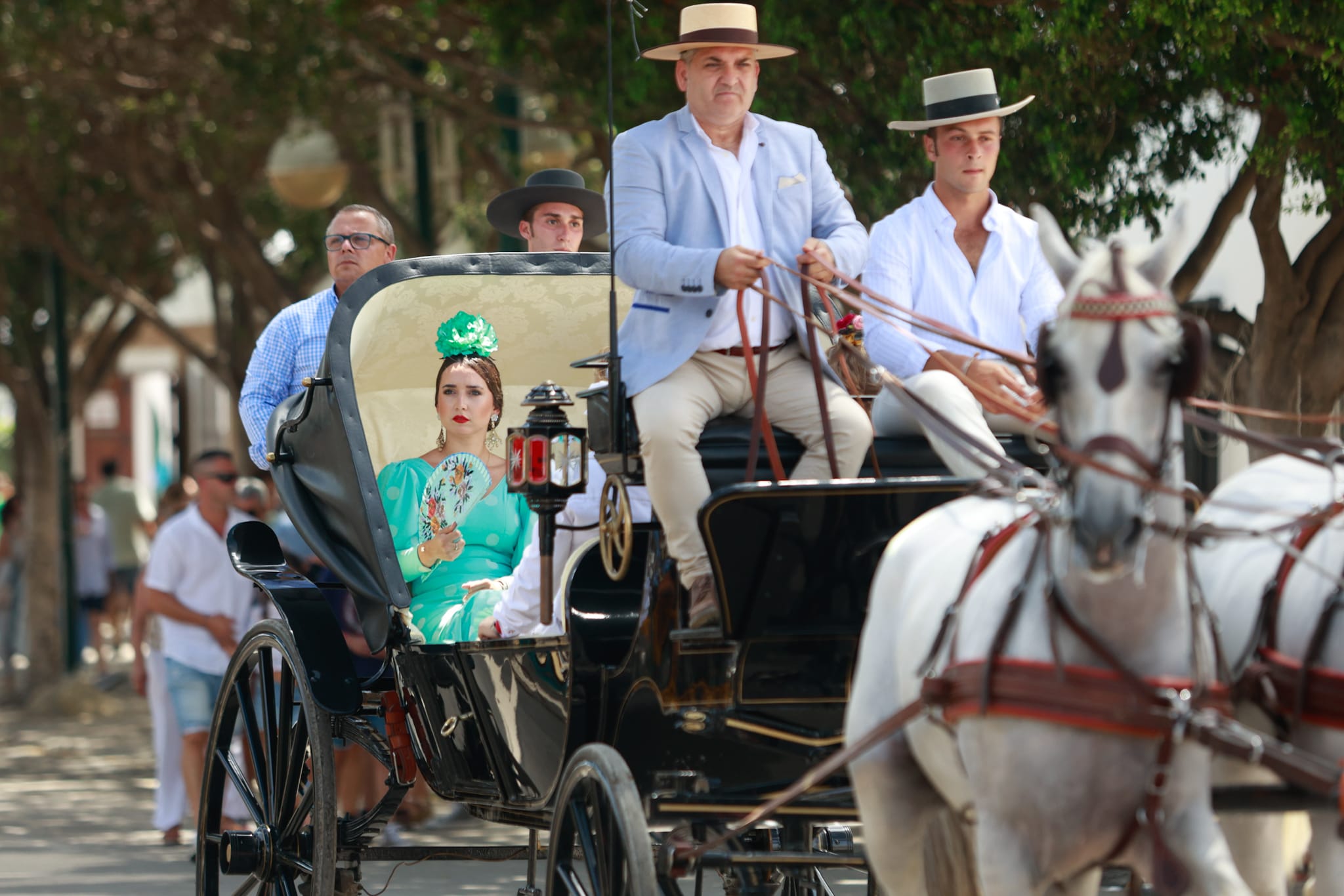 Tuesday&#039;s best images of Malaga&#039;s spectacular summer fair