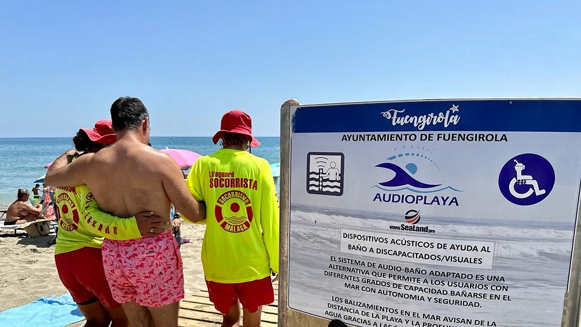 New audio safety system for visually impaired bathers on Fuengirola beach proves 'highly successful' - Vimarsana News