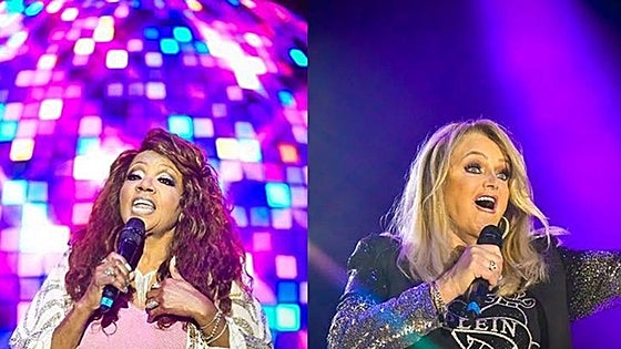 Photo special: Gloria Gaynor and Bonnie Tyler make history in Malaga, by sharing a stage for first time ever