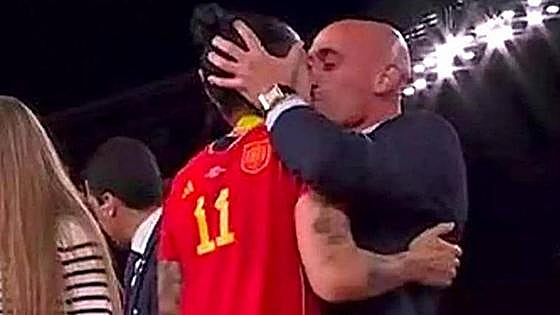 Head of Spanish football Luis Rubiales prepares to throw in the towel after his controversial behaviour at World Cup