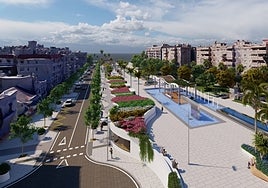 Computer image of the project for the new boulevard in Estepona.