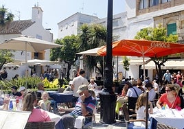 Terraces in the centre of Marbella