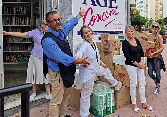 Some of the dedicated Age Concern Estepona volunteers.