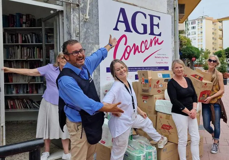 Some of the dedicated Age Concern Estepona volunteers.