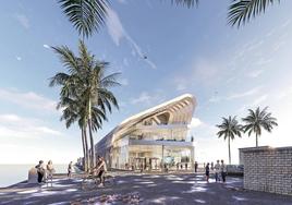 Artist's impression of the new cruise terminal.