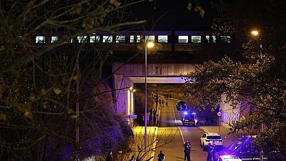 Four young people die after being struck by train while crossing track in Barcelona
