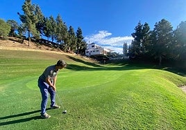 Player on the Chaparral Golf Club course.