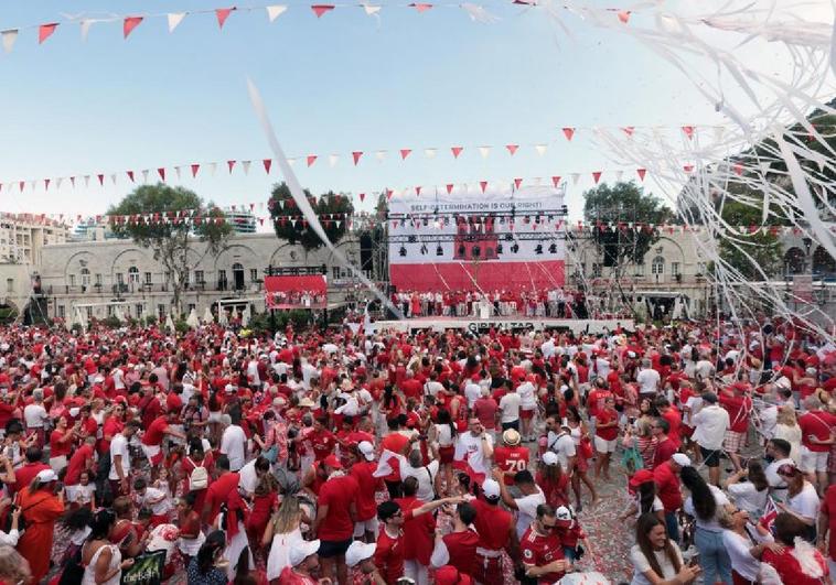 Flags, fireworks and flowers for Gibraltar's National Day