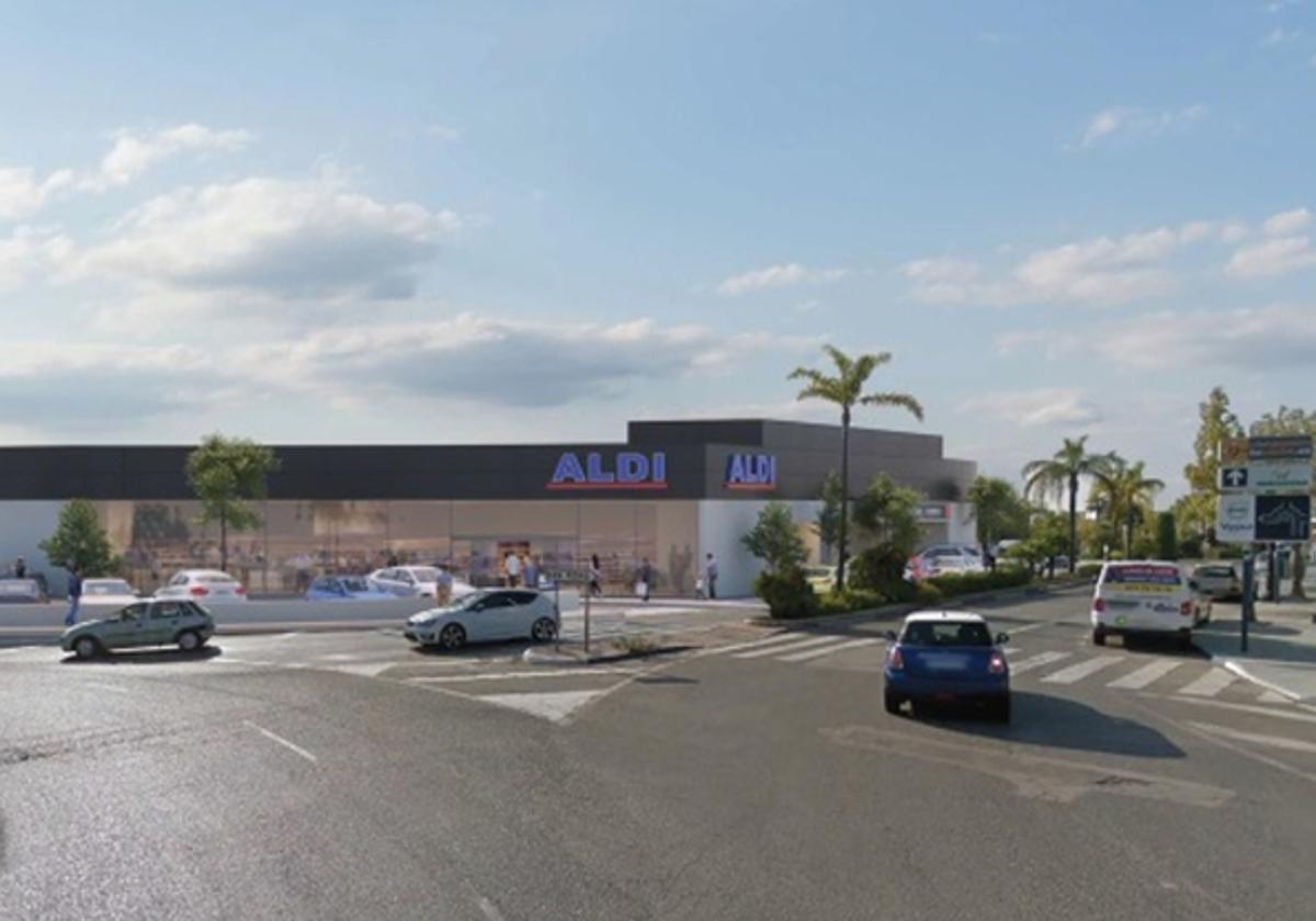 The future Aldi will be located in the northern area of San Pedro Alcántara.