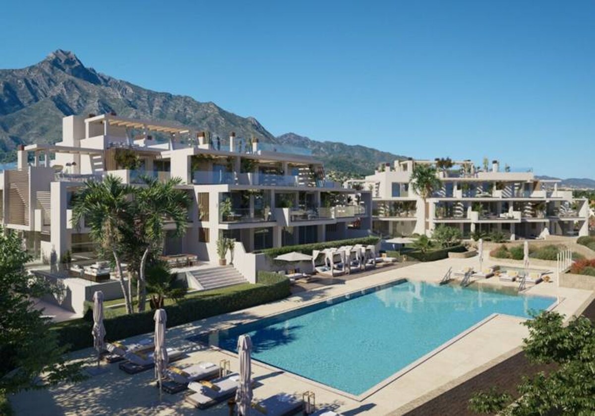 Saltwater swimming pools and rainwater collectors for irrigation: Earth, the new luxury residential project on Marbella&#039;s Golden Mile