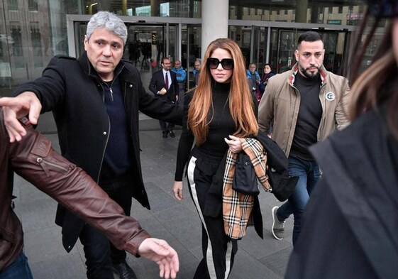 Shakira on her way out of court in December 2022.