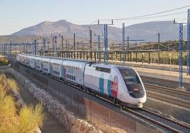 The Ouigo train unit at Antequera.