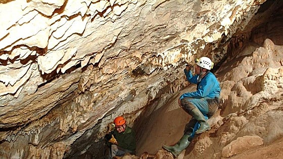 This is the Marbella cave hiding Palaeolithic paintings