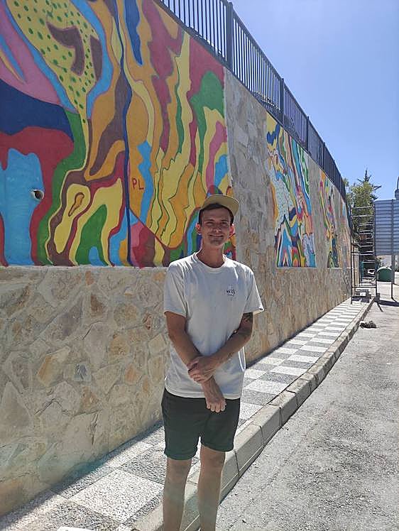 British artist brightens up a corner of Granada